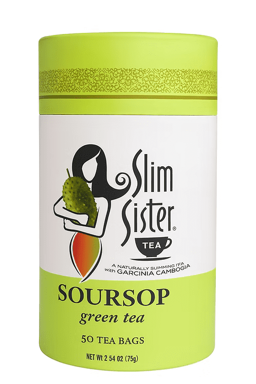 Slim Sister Tea Soursop Green Tea 50 Tea Bags