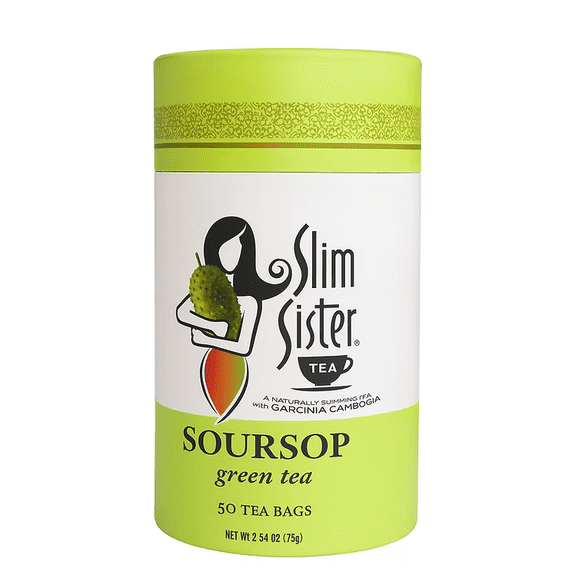 Slim Sister Tea Soursop Green Tea 50 Tea Bags