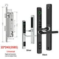 thumbnail image 1 of Slim Smart Fingerprint Door Lock With Handles Keyless Entry Door Lock Bluetooth Keypad Card Keyless For 35-120mm Door ,Long Lasting, 1 of 5
