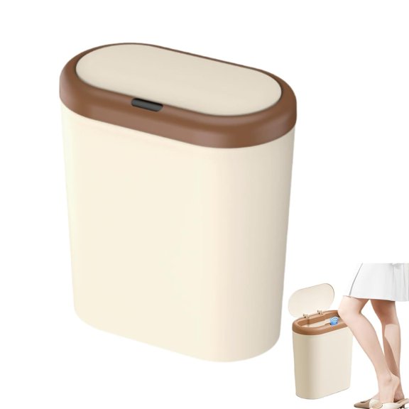 Slim Smart Sensor Trash Can,Whole-House Multi-Scene,Tight Odor Seal,Slow Silent Lid