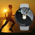 thumbnail image 1 of Slim Smart Watch for Men Women, Staron Fitness Tracker with .44 Inch Screen Customizable Dials, Waterproof Sports Watch for Android, Gray, 1 of 1