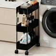 thumbnail image 1 of Slim Space-Saving Organizer,Multi-purpose Plastic Storage Rack, Fits Narrow Slots for Storage, Multi-Use for Laundry and Toiletries, Easy to Move and Clean, 1 of 6