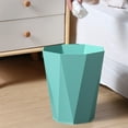 thumbnail image 1 of Slim Space-Saving Trash Can - 11.6" Plastic Waste Bin for Bathroom, Bedroom & Office - Lidless Design with Bag Retainer Ring (4 Colors)，Green, 1 of 9