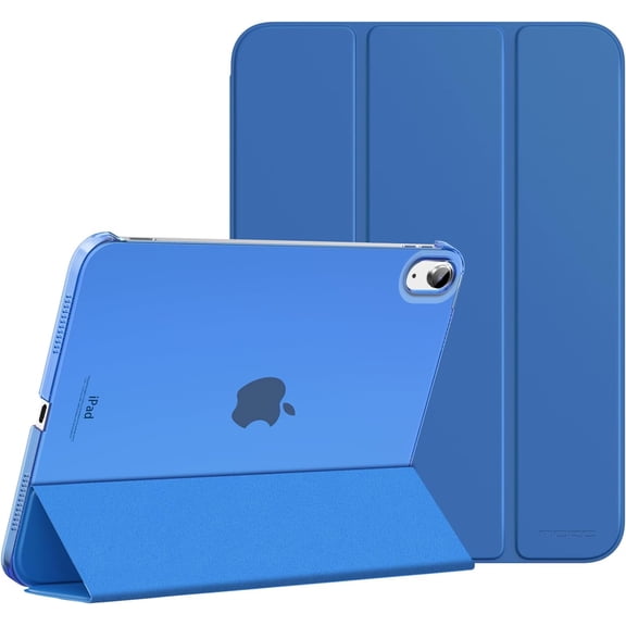 Slim Stand Case for iPad 11th Generation (A16) 11 Inch 2025 & iPad 10th Generation 10.9 Inch 2022, Hard PC Translucent Back Shell Smart Cover, Support Touch ID, Auto Wake & Sleep