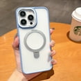 thumbnail image 1 of Slim Strong Magnetic Case for iPhone 15 Plus Case [10FT-Grade Drop Tested & Compatible with MagSafe] Translucent Frosted Anti-Fingerprint Anti Shockproof Protective Shell, Blue, 1 of 9