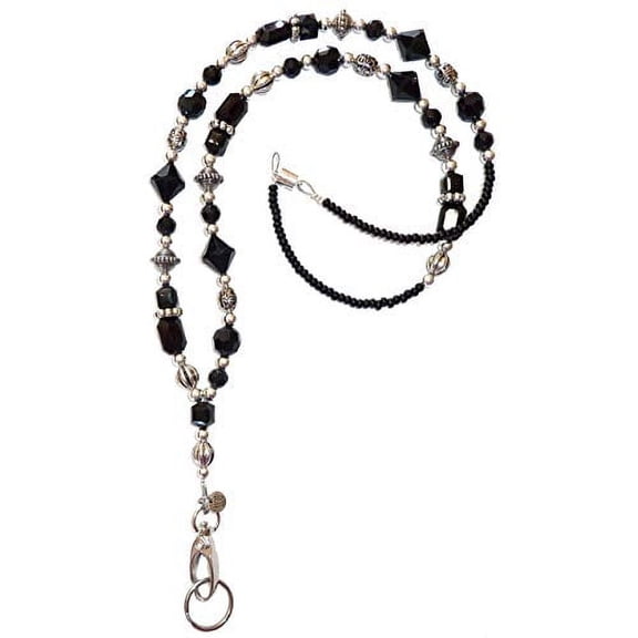 Slim Style Fashion Women's Beaded Lanyard 34", Breakaway and Non Breakaway Available, for Keys, Badge Holder, Phone, Cruise