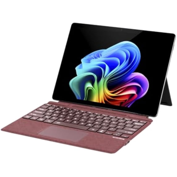 Slim Surface Type Cover for Pro 11/10/9/8/X 13", Backlit Keyboard with Trackpad and Pen Holder,Burgundy