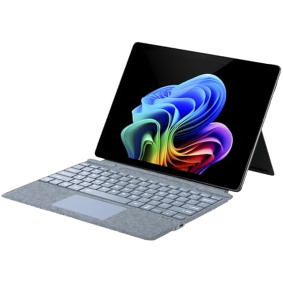 Slim Surface Type Cover for Pro 11/10/9/8/X 13", Backlit Keyboard with Trackpad and Pen Holder,Ice Blue