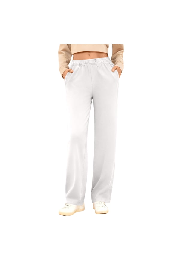 Slim Sweatpants Women Drawstring Elastic Trousers with Multiple Functional Pockets Perfect for Workout, Running, Yoga and Casual Use