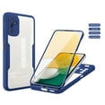 thumbnail image 1 of Slim TPU Case for Samsung Galaxy A35,ShellTech Shockproof Rubber Case Built-in Screen Protector Transparent Cover Full Body Protective for Galaxy A35 5G,Blue, 1 of 5