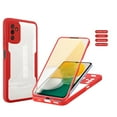 thumbnail image 1 of Slim TPU Case for Samsung Galaxy A35,ShellTech Shockproof Rubber Case Built-in Screen Protector Transparent Cover Full Body Protective for Galaxy A35 5G,Red, 1 of 5