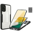 thumbnail image 1 of Slim TPU Case for Samsung Galaxy A35,ShellTech Shockproof Rubber Case Built-in Screen Protector Transparent Cover Full Body Protective for Galaxy A35 5G,Black, 1 of 5