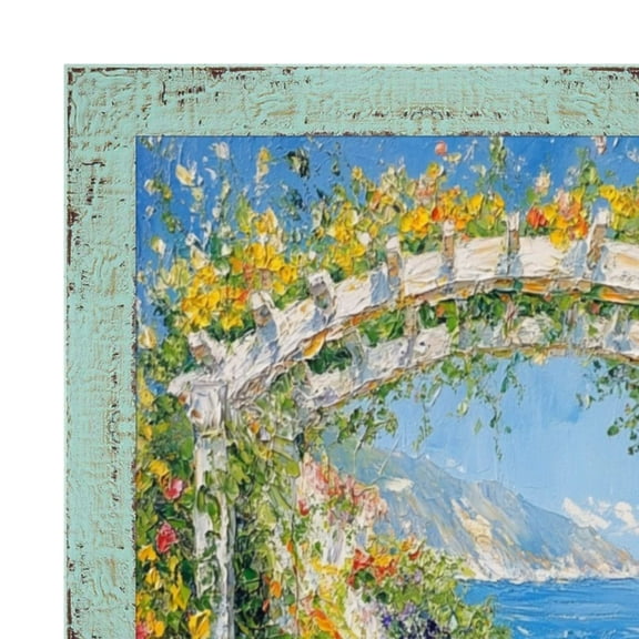 Slim Teal Seaspray Chabi Chic Farmhouse Barnwood Rustic Picture Frame 30x40 frame