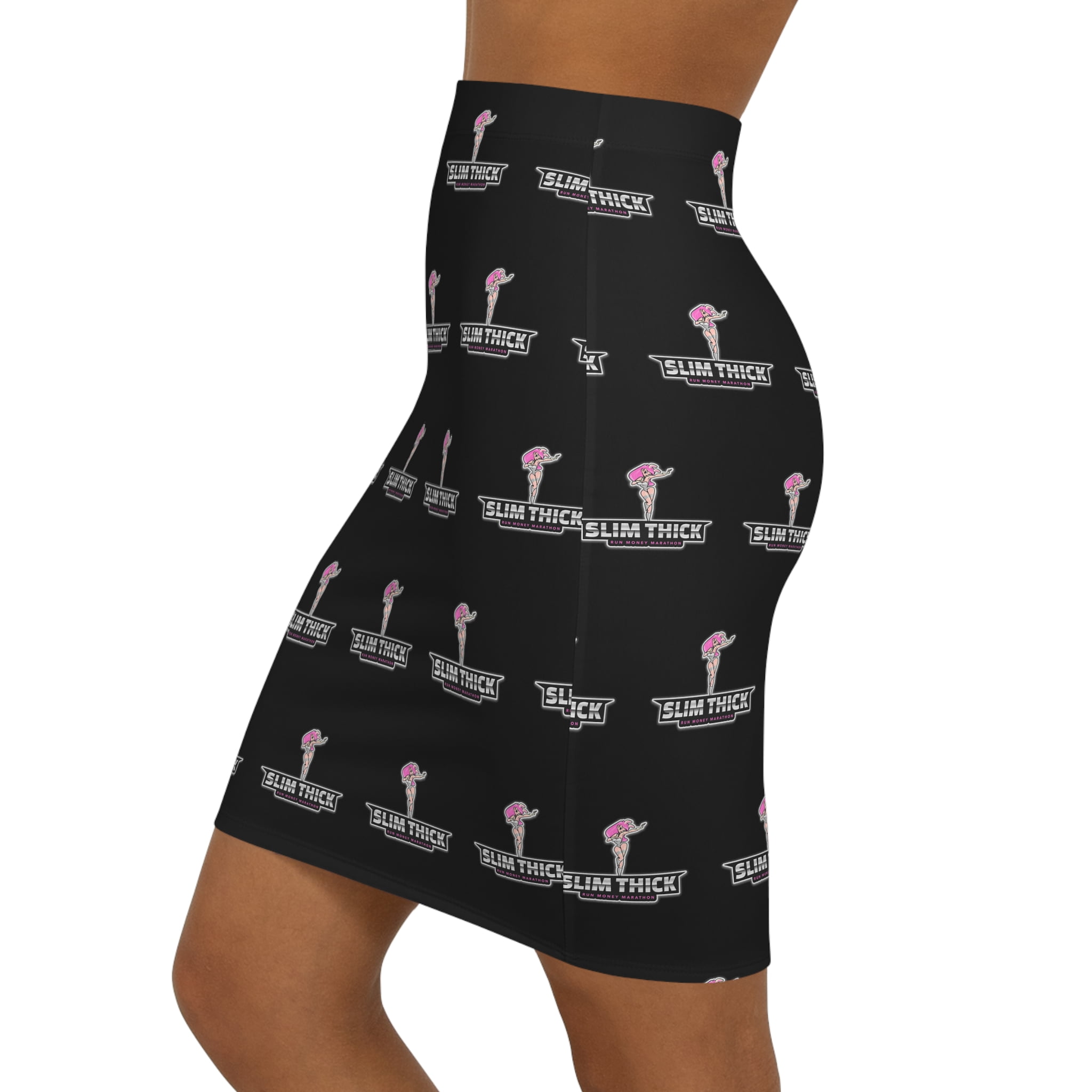 Pintuck Mini Skirt, Black