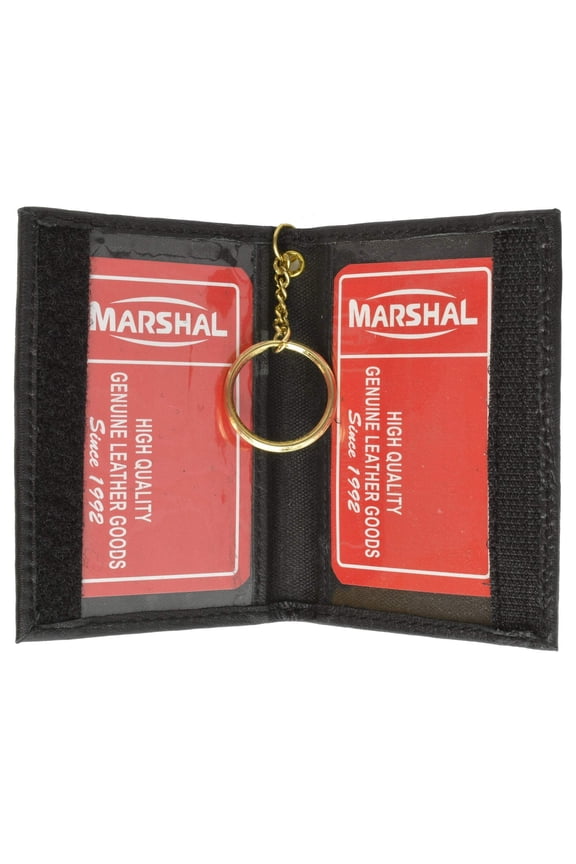 Slim Thin Lamb Leather Credit Card ID Mini Wallet Bifold Driver's License Safe with Key 515 (C)