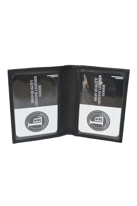 Slim Thin Leather Credit Card Double ID Windo Mini Wallet Bifold Driver License Safe
