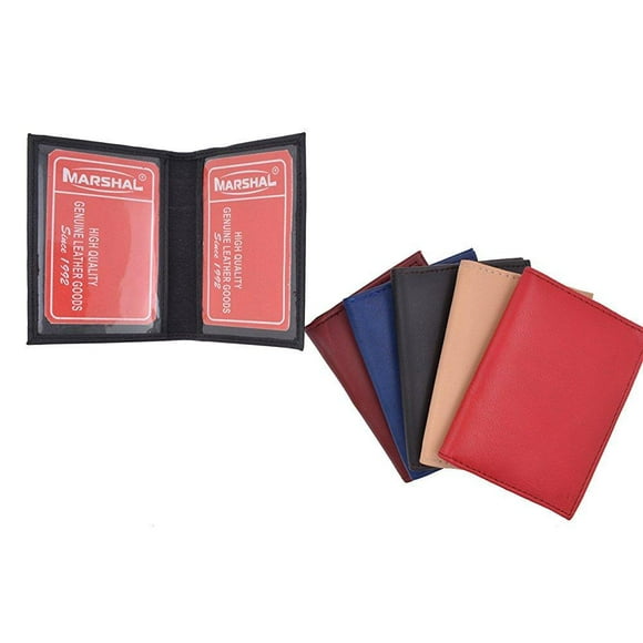 Slim Thin Leather Credit Card ID Mini Wallet Holder Bifold Driver's License Safe NEW COLORS