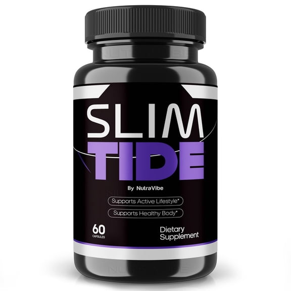 Slim Tide Natural Daily Pill Formula Designed to align with Fitness Goals, Support active Lifestyle & Body Balance | Just 2 Easy-to-Swallow Pills Daily (60 Capsules)