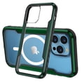 thumbnail image 1 of Slim Transparent Case for iPhone 15 Pro Max Magnetic Cover Compatible with MagSafe, Military Grade Protection Shockproof Anti-Scratch Crystal Clear Phone Case for iPhone 15 Pro Max, Green, 1 of 9