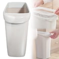 thumbnail image 1 of Slim Trash Can Ecohintz Slim Plastic Crevice Trash Can - Space-Saving Design, Small Wastebasket - Perfect for Bathroom, Kitchen, Hotel Room - Fits Tight Corners & Narrow Gaps, Crevice Wastebasket, 1 of 9