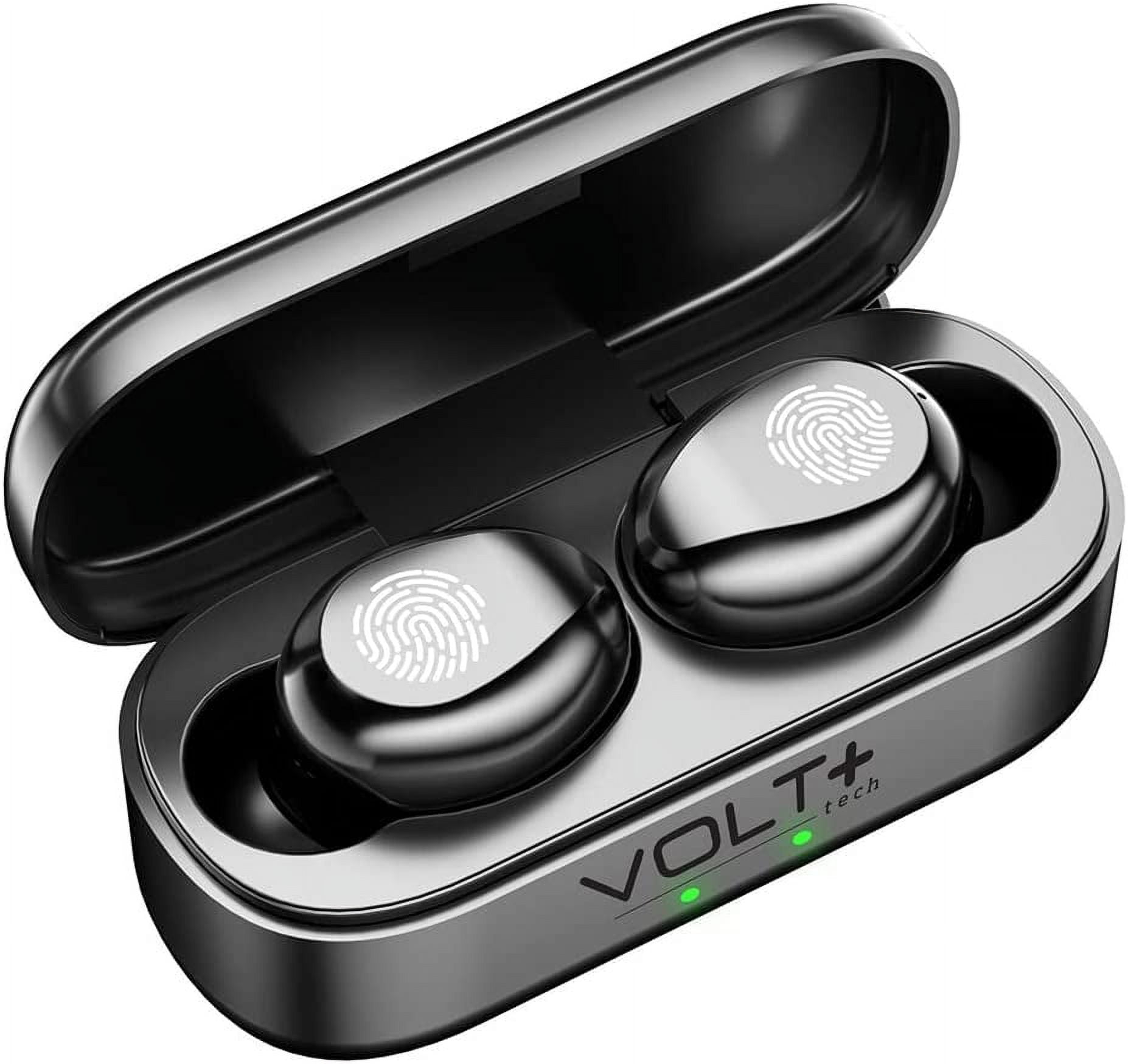Slim Travel Wireless V5.1 Earbuds Compatible with Google Chromebook PixelBook Go Pixel Slate Micro Thin Case with Quad Mic 8D Bass IPX7 Waterproof