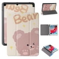 thumbnail image 1 of Slim Tri-Fold Case for iPad Air 4th Generation 10.9 inch 2020 Tablet, Dteck Microfiber Inner Smart Cover Auto Wake/Sleep & Pencil Holder,08# Bear, 1 of 5