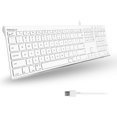 Slim USB Wired Keyboard for Mac and Windows Simple and Sophisticated