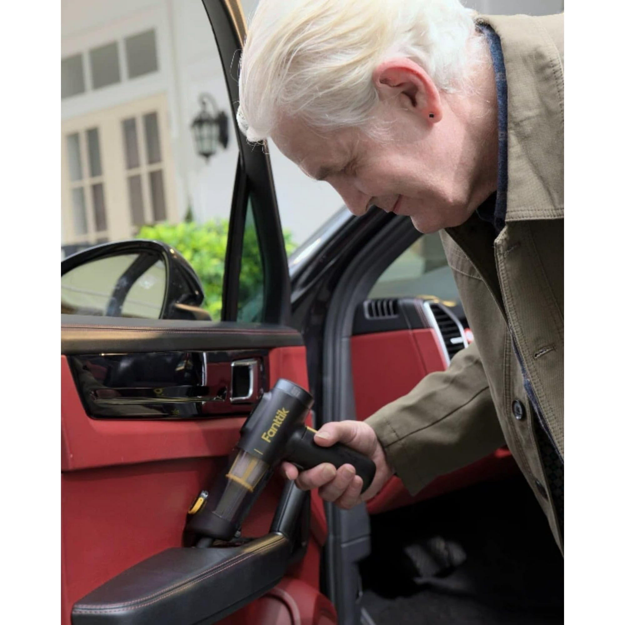 fanttik slim v10 lite cordless handheld vacuum, 0.98lb lightweight with all-in-one base design, 12000pa suction & smart led display, portable mini vacuum cleaner for kitchen table, home, car