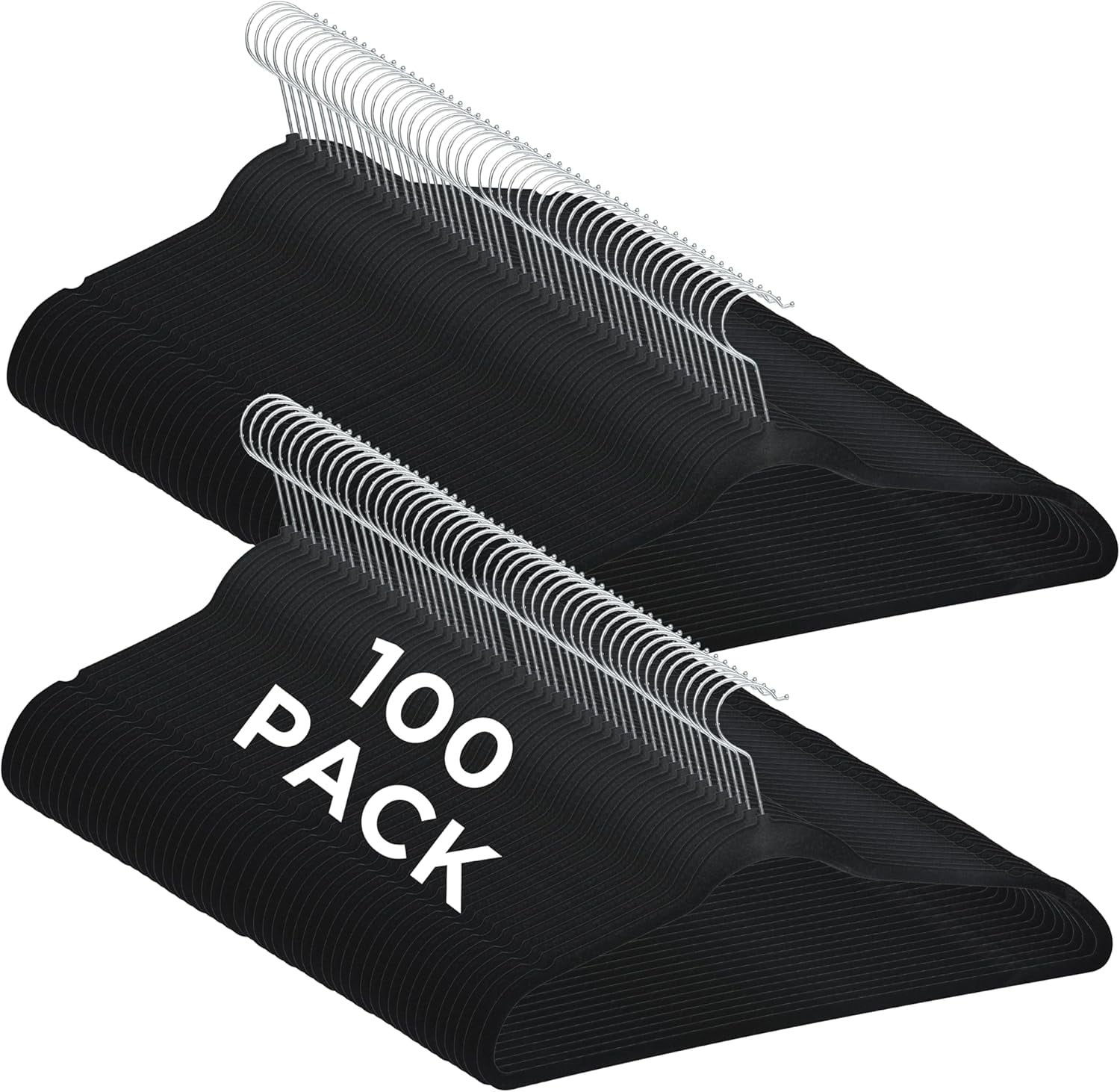 Slim Velvet Clothes Hangers | 100 Pack | Non-Slip | Shirts | Suit ...