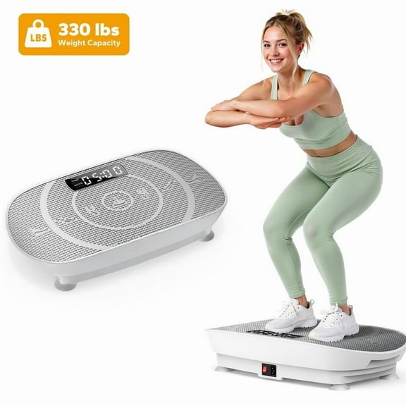 Slim Vibration Plate Exercise Machine with Lymphatic Drainage for Full Body Workout and Fitness Equipment