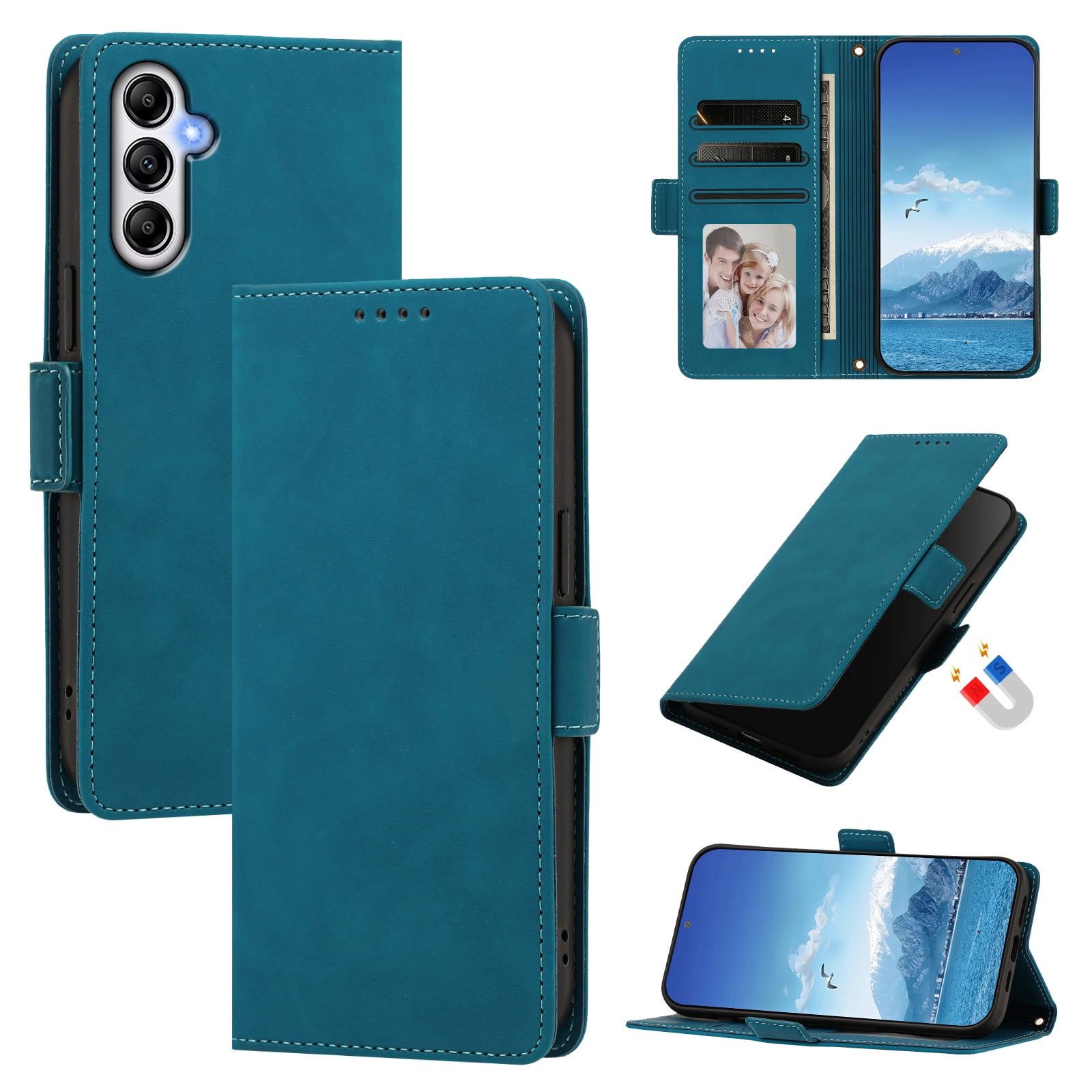 Slim Wallet Case for Samsung Galaxy A25 5G with Card Slots & Stand ...