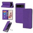thumbnail image 1 of Slim Wallet Folio Flip Case for Google Pixel 7 Pro, TECH CIRCLE Magnetic Closure Kickstand Credit Card Holder Shockproof Anti-Dirty Business Style Case with Hand Strap for Google Pixel 7 Pro, Purple, 1 of 6