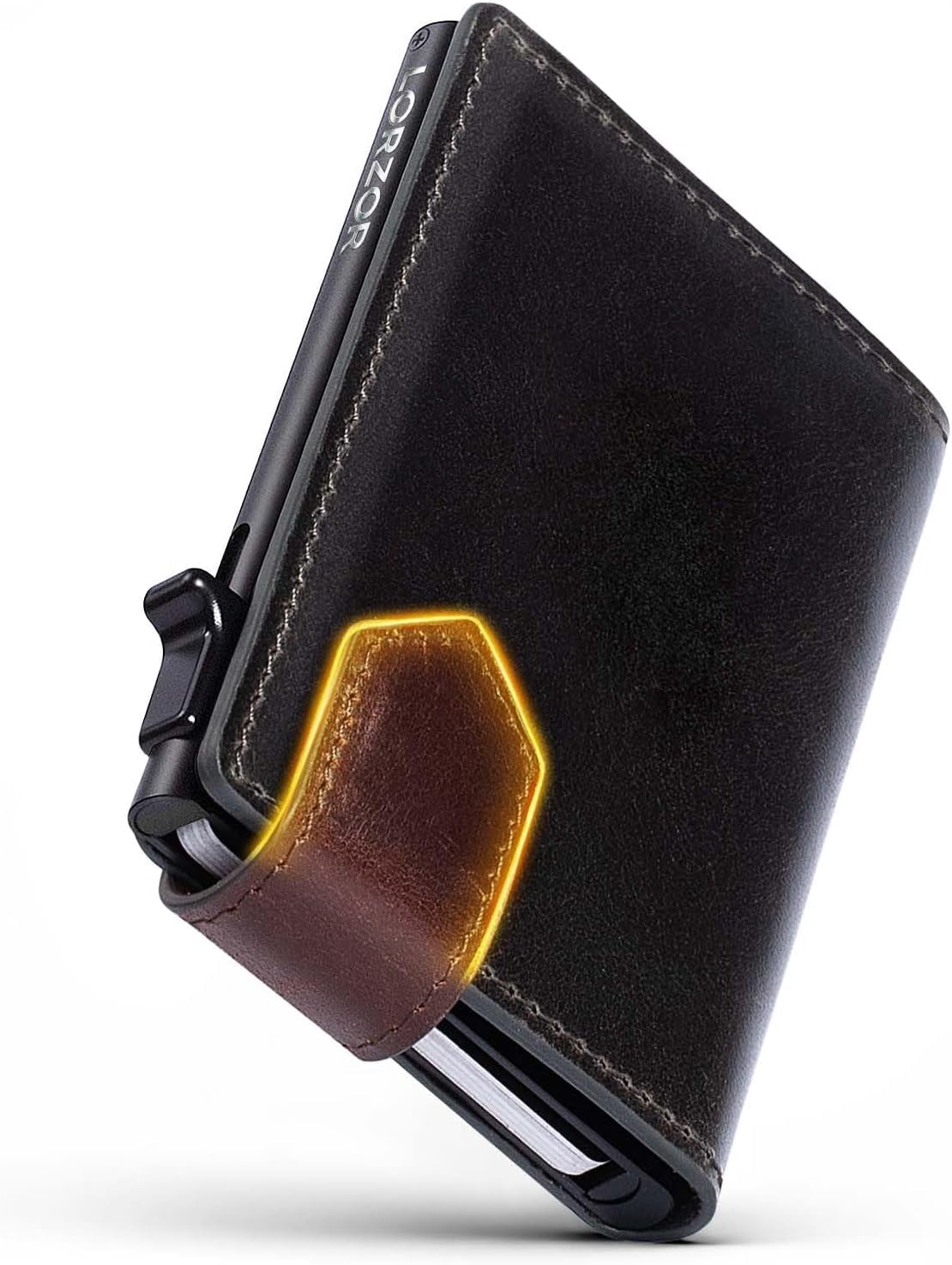 Wallet Latch Slim Wallet for Men with Latch, Pop Up Metal Card Holder Wallet, Finest ...