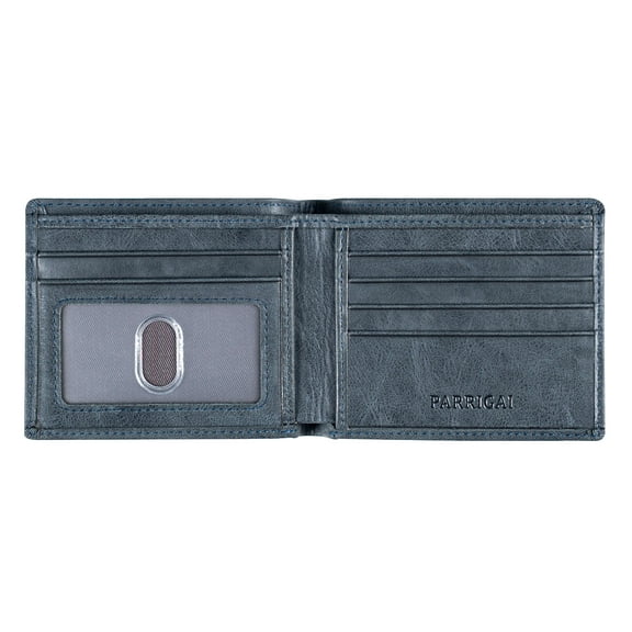 Slim Wallet for Men RFID-Blocking Front Pocket Bifold Mens Wallet Genuine Calfskin Leather, Gifts for Men