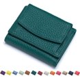 thumbnail image 1 of Slim Wallet for Women, Credit Card Holder RFID Blocking 6 Card Slots Leather Mini Credit Card Wallet Purse with  Coin Pocket, 1 of 10