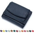 thumbnail image 1 of Slim Wallet for Women, Credit Card Holder RFID Blocking 6 Card Slots Leather Mini Credit Card Wallet Purse with  Coin Pocket, 1 of 10