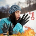 thumbnail image 1 of Slim Waterproof Winter Sports Gloves, Durable Windproof Outdoor Hand Gear, Flexible Comfortable Cold Blocking Hand Wears for Female Daily Driving Cycling Camping Winter Outings, 1 of 6