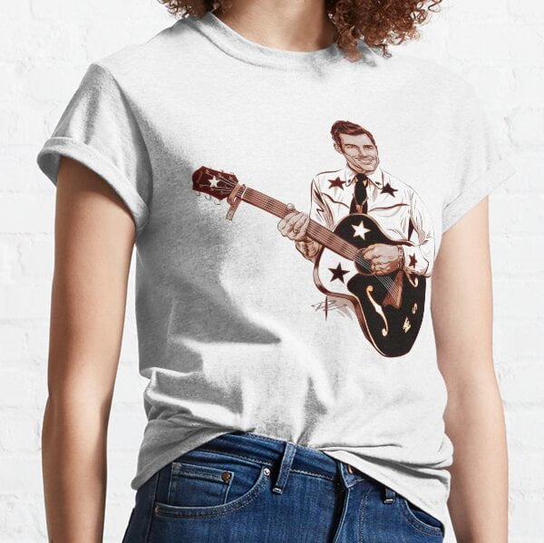 Slim Whitman - An Illustration By Paul Cemmick Classic T-shirt 