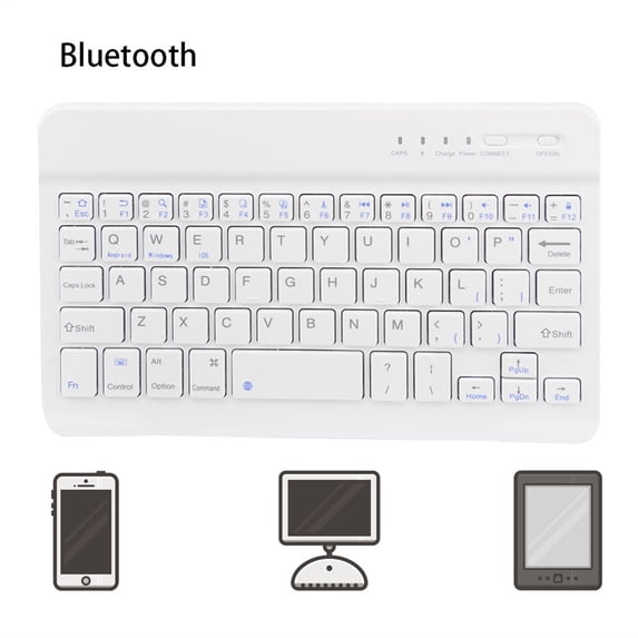 Slim Wireless Bluetooth Keyboard For iMac/iPad Android Phone Laptop Tablet PC Mechanical Keyboard, Compact Form Factor, LED Backlight, Tactile Switch With Ergonomic Vertical feel For Notebook PC