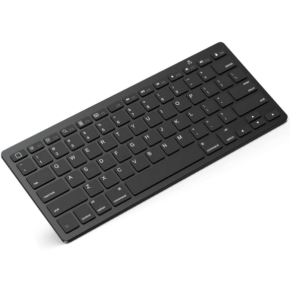Slim Wireless Keyboard, 2.4 Ghz 78-Key Mini Wireless Keyboard With Usb Receiver For Windows 10/8/7 / Vista / Xp And Android-Black