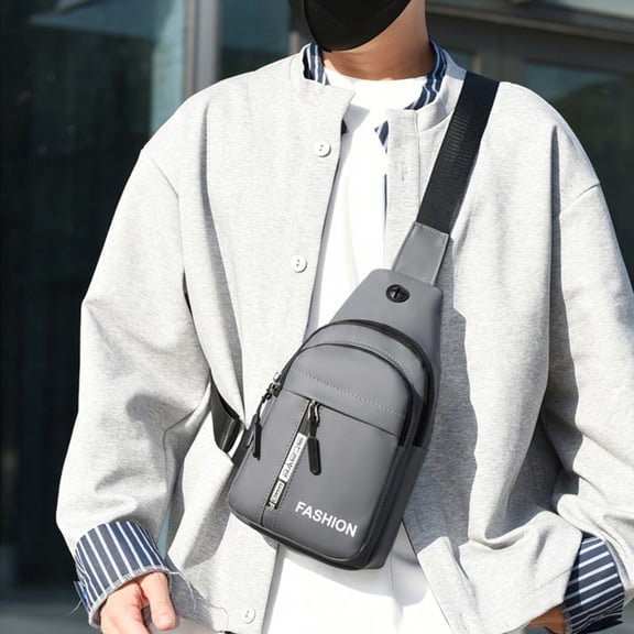 Slim Yet Roomy Crossbody Chest Bag With Tiered Storage, Adjustable Strap, Robust Fabric, Compact 30 X 18 Cm, Everyday Hands-Free Organizer For Commute, City Walks, Travel, Light Outdoor Use