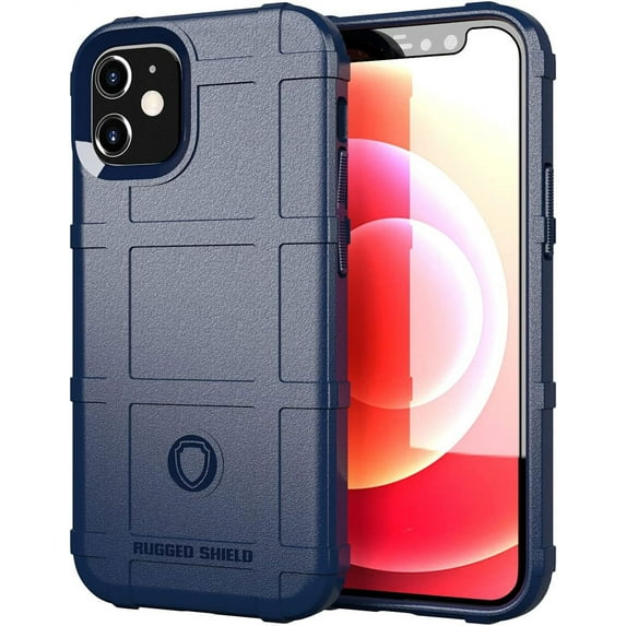 Slim fit Phone Case for iPhone 12, Case for iPhone 12 Pro, Rugged Shield Durable Case, Military Grade Shockproof and Camera Lens Protection for iPhone 12/12 Pro, HD Blue