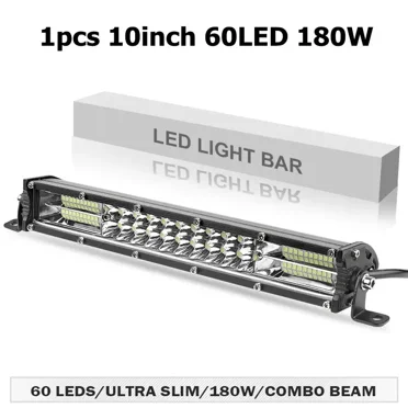 Slim led light bar 20 inch 10 inch Spot Flood Combo Beam led bar For SUV 4X4 Off Road LED Work Lamp 12V 24V Auto Driving Light