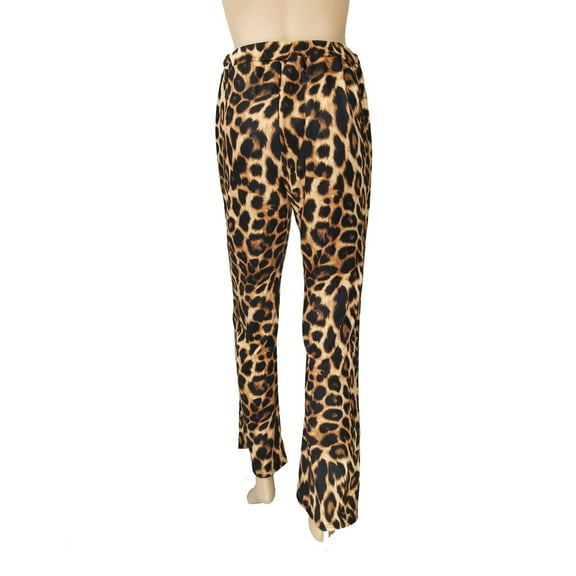Slim leopard flare pants 1773656644976803