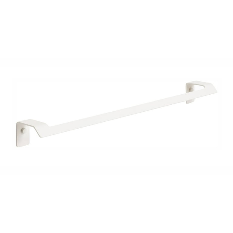 Slim matte white large towel bar. Bathroom towel rail towel rack. Colored bath accessories
