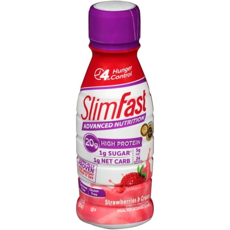 SlimFast High Protein Strawberries & Cream Meal Replacement Shake 11 fl oz