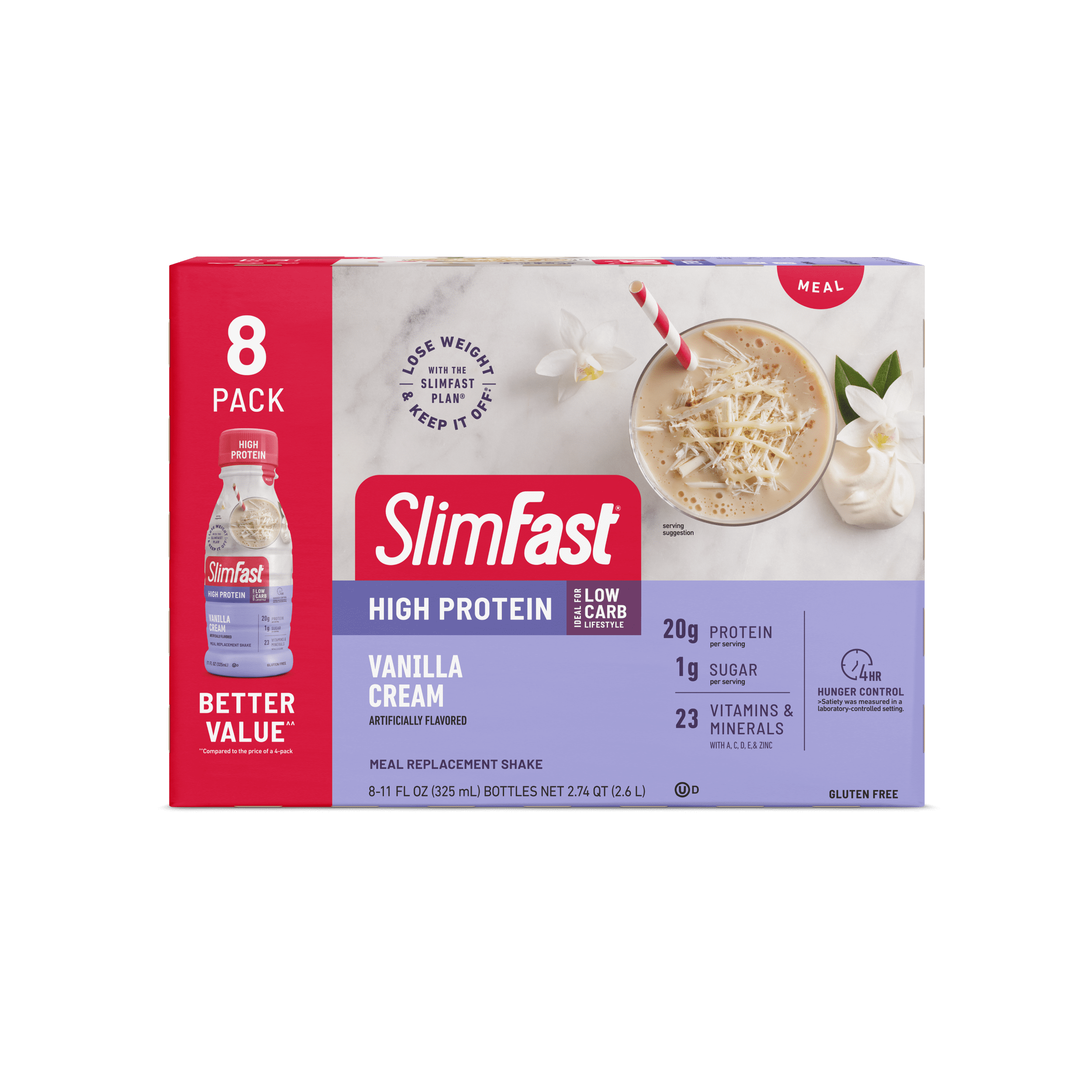 SlimFast High Protein Nutrition Vanilla Cream Meal Replacement Shake