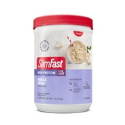 SlimFast High Protein Smoothie Mix, Vanilla Cream, 12 Serving Container