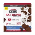 thumbnail image 1 of SlimFast Keto Fat Bomb Snack Cup, Coconut Cream Dark Chocolate, 14 Ct, 1 of 6
